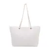 Bolso de Hombro Elegante con Cadena y Bordado Acolchado para Mujer 2026 Verano Bolso Tote Casual para el Trabajo con Bordado Acolchado