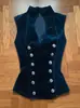 Chaleco de Mujer 2026 Estilo Europeo y Americano Nuevo Chaleco de Terciopelo Dorado Elegante Sin Mangas Chaqueta Botonada Retro