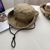 Sombrero de escalada para mujer, para verano, para acampar al aire libre, estilo vaquero occidental, parasol, protector solar, sombrero de pescador, sombrero vintage americano rosa