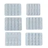 Moldes de Resina de Cristal DIY Amapola Flores Frutas Animales Pequeños Corona Lazo Botones Moldes de Silicona