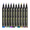 Pluma de Pintura Corporal de Punta Suave Fuente de Fábrica Marcador Temporal para Piel Fiesta Navideña Personalizada Pluma para Piel DIY