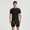 Traje de baño de manga larga para hombre, protector solar, secado rápido, traje de surf, conjunto transpirable de dos piezas, bañador talla grande, traje de buceo, equipo de natación
