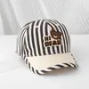 Yiwu Sombreros al por mayor Gorras de béisbol a rayas de moda para niños y niñas Gorras sencillas para el sol para exteriores para bebés y niños pequeños