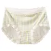 Bragas Florales de Encaje Estilo Campesino para Niña, Antibacterianas en la Entrepierna, Cintura Media, Ropa Interior Suave y Cómoda para Mujer