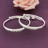 Pulsera para bebé de plata de ley plata de ley 999 inteligente láser saludable feliz con Campana estilo étnico luna llena regalo