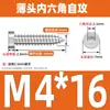 Tornillos Autorroscantes Hexagonales de Cabeza Delgada de Acero Inoxidable 304 Cabeza Plana Cabeza Plana Grande Tornillos para Carpintería M2M3M4M5M6M8