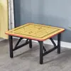 Mesa de Ajedrez Cuadrada Mesa de Mahjong para Estudiantes Plegable Simple para el Hogar Frotada a Mano Mesa de Comedor para Dormitorio Doble Propósito Apartamento Pequeño para Dos Personas