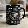 Caneca Personalizada com Relevo para Peças de Motor Transfronteiriças