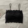 Nuevo camisolín de encaje para chica sexy, interior para busto pequeño, push up, delgado, para uso exterior, espalda bonita, top básico con almohadilla en el pecho