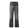 G6430 Vaqueros de Mezclilla Unisex con Diseño Lavado y Desgastado de Alta Resistencia, Estilo Urbano Retro de Moda Callejera para Hombre