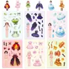 6 Hojas/Paquete Haz una Cara Pegatinas Cambia-Cara Transfronterizas Nuevo Creativo Juguetes para Niños Educación Temprana Rompecabezas DIY Pegatinas