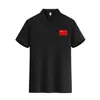 Venta al por mayor Exportación Verano Camisa Polo Ropa de Trabajo Versátil Manga Corta Hombres y Mujeres Estampado Bandera Nacional Colores Sólidos Tops