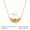 Collar Lujo Ligero Nicho Transfronterizo Yiwu Yiyi Joyería Sentido de Alta Gama Bolso de Cuerno Collar Exquisito Colgante Geométrico para Niñas