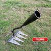 Ancinho de grama ferramentas agrícolas ancinho de aço afiado de sete dentes removedor de solo artefato de soltura de raízes ancinho de prego agrícola multifuncional com rebite