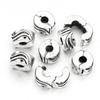 5 piezas/paquete pulsera de plata antigua clip de fijación de apertura hebilla de posicionamiento hebilla de posicionamiento de collar redondo accesorios de hebilla de joyería diy