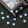 Coração de Vidro Coração Pingente diy Artesanal Caseiro Antigo Enfeites de Cabelo Passo Alfinete de Cabelo Esmaltado Brincos Material