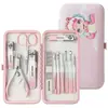 Set de uñas de acero inoxidable de alta gama fabricado con precisión alemana, diseño lindo de caricatura, caja de regalo de tijeras para uñas de alta calidad, cortaúñas