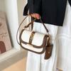 Moda Coreana 2026 Verão Nova Vintage Estilosa Casual Textura de Luxo Leve Design de Nicho Versátil Bolsa de Ombro Transversal