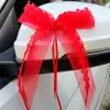 Coche de Boda Lazo de Hilo Corazón de Melocotón Fiesta Festiva Lazo Amazon Chang Venta Caliente Transfronteriza en stock Lazo para Coche de Boda