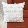 Almofada de pelúcia matelassê de coelho transfronteiriça, capa de almofada moderna e minimalista, almofada para sofá de sala de estar, fronha
