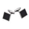 Botões de Punho Franceses Quadrados com Padrão de Couro Gravado Botões de Punho Originais para Terno Camisa Masculinos Para Vestir Transfronteiriços