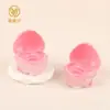 Cosméticos de Batom e Blush Cremoso de Cor Única com Pincel, Maquiagem Labial e para Bochechas em Formato de Coração, Embalagem de Pote com Dupla Camada e Tampa Flip-Top para Máscara Labial de Uso Duplo