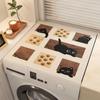 Tapete Protetor para Máquina de Lavar de Argila Diatomácea de Desenho Animado, Tapete Protetor para Bancada de Cozinha, Tapete Protetor à Prova de Pó para Micro-ondas e Geladeira, Tapete Absorvente Antiderrapante