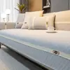 Cojín de Sofá de Chenilla de Color Sólido Cojín Antideslizante Universal para Cuatro Estaciones Cubierta de Sofá Simple Moderna Tela de Cubierta Toalla de Respaldo
