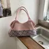 Estilo Coreano Nuevo Estilo Perezoso Cordón Lunares Bolso de Hombro Único Gran Capacidad Viaje de Negocios Bolsa de Tela Casual Versátil Bolso Tote