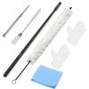 Set de 7 piezas de Cepillo de Limpieza para Saxofón, Herramienta de Limpieza para Clarinete, Cepillo de Algodón para Cuidado, Llave Ajustable, Guantes