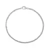 Pulseira de Corrente em Prata de Lei S925 para Uso Diário, Moda Europeia e Americana, Acessório Básico Dupla Camada Estilo Ins Simples, Personalizável