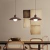 Lustre pequeno para restaurante estilo antigo retrô estilo japonês cor natural de nogueira lâmpada lustre de três cabeças para casa de hóspedes Nanyang bar