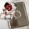 Pulsera de Perlas Transparentes Explosivas de Mariposa Super Hada para Mujeres, Pulsera de Mariposa de Cristal Pequeña Fresca y Versátil, Venta al por Mayor de Lugares Escénicos