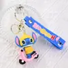 Llavero Lindo de Stitch Transfronterizo Dibujo Animado Muñeco Lilo y Stitch Llavero Colgante para Pareja Regalo Creativo