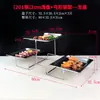 Plato de Frutas para Buffet de Acero Inoxidable con Lazo Creativo, Bandeja para Pan, Pastel, Bocadillos, Estante de Exhibición de Mesa de Postres de Múltiples Niveles