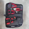 Juego de Herramientas para Reparación de Automóviles Pinzas Pinzas Abrazadera Recta para Tubería Bolsa con Cremallera de 4 Piezas Empaque Pinzas para Tubería de Aceite Removedor de Clips de Calibrador