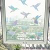LS816 Adhesivo anticolisión láser para colibríes transfronterizos, para proteger el vidrio de las aves, adhesivo para ventanas con adhesivo