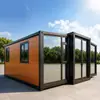 Villa móvil prefabricada expandible de doble ala hecha a medida para parques y áreas escénicas, oficina móvil, casa móvil tipo contenedor