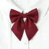 Jk Roupa de Formatura Bacharelado Baseada no Japão Gravata Feminina Fotografia de Formatura Uniforme Escolar Vinho Tinto Gravata Borboleta Camisa Grátis Raiz de Pena Vermelha Gola Flor Tendência