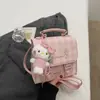 Mochila linda estilo universitario para chica, simple y elegante, a la moda para estudiantes, adecuada para ir al trabajo, se puede llevar cruzada y a mano, temporada de primavera