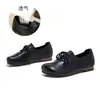 Sapatos de moda de couro bovino de camada superior, novos sapatos Mary Jane versáteis vintage de outono de 2026, sapatos casuais femininos de couro baixo