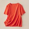 Blusas de Algodão e Linho Estilo Chinês Retro Novas Soltas de Verão Gola Redonda Bordadas de Manga Curta Femininas Respiráveis Bordadas Versáteis Casuais