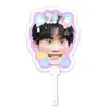 Zhou Keyu Placa de Sinalização de Fã com Cabeça Grande em Forma de Leque Fã de Concerto Mercadoria Estilo Igual do Tiktok