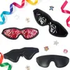 Productos Sexuales para Adultos al por Mayor, Ataduras de Cuero para Ojos, Mascarillas Faciales Texturizadas, Bondage SM, Accesorios de Ojos para Coquetear, Dropshipping