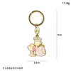 Llavero de Aleación de Dibujos Animados Diseño Creativo Colgante Exquisito para Bolso DIY Llavero Metálico Cultural y Creativo Pequeño Regalo