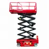 Fabricante de elevadores 10m8m6m elevador de tijera hidráulico eléctrico plataforma elevadora móvil vehículo de trabajo aéreo