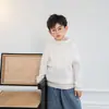 Nuevo Suéter Cálido de Lana para Niños Otoño e Invierno Cuello Alto Medio Suéter de Cachemir para Niños Medianos y Grandes Niñas Suéter para Bebé