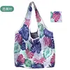Nova Bolsa de Compras de Poliéster de Grande Capacidade Supermercado Compras de Mercearia Dobrável Pronta Bolsa de Mão Ecológica Moda Bolsa de Mão Estampada