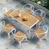 Juego de muebles de exterior para jardines de villas, patios al aire libre, balcones, patios traseros, cafeterías y salones de té de ocio
