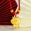 Colgante de candado de seguridad Xiaoqinglong estilo idéntico a Zhou Jia año del dragón Colgante para bolsa de candado año animal año del dragón collar de cuerda roja venta al por mayor